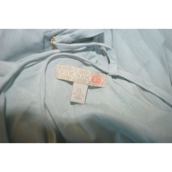 NWT Gianni Bini Cornflower Blue Flowy Boho Backless Shift Dress Women's Size XL - Picture 5 of 8